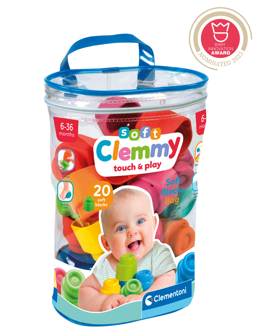 Soft Clemmy - Opbergtas met 20 blokken