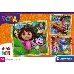 Dora The Explorer - 3x48 stukjes