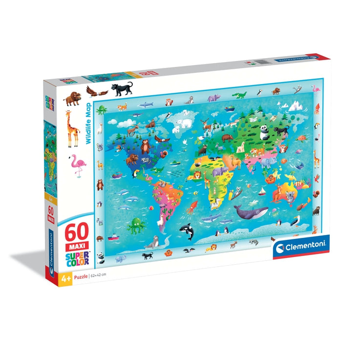 Wildlife Map - 60 stukjes