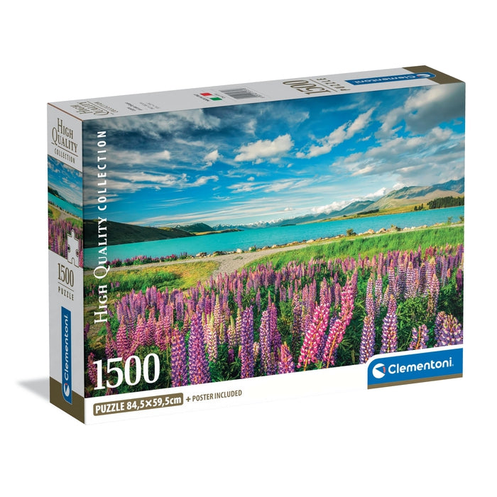Lupins At Lake Tekapo - 1500 stukjes