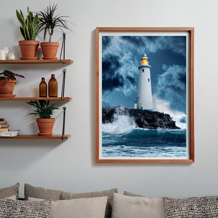 Lightouse In The Storm - 1000 stukjes