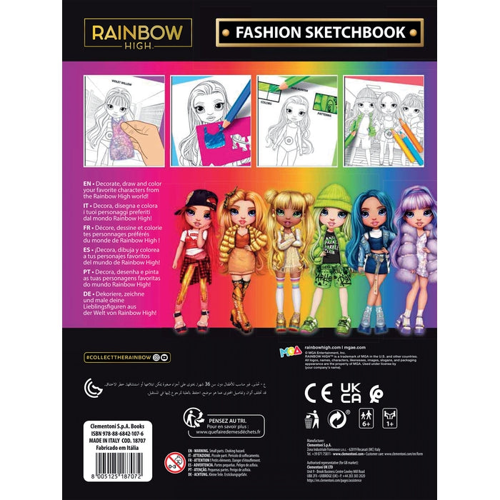 rainbow high - schetsboek