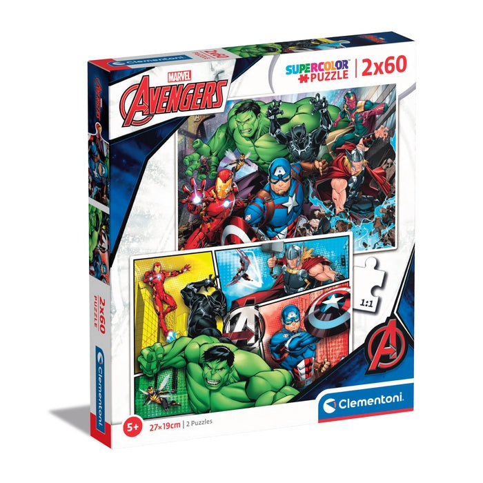 Marvel Avengers - 2x60 stukjes