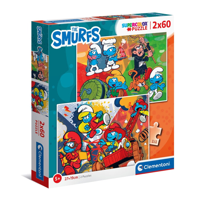 The Smurfs - 2x60 stukjes