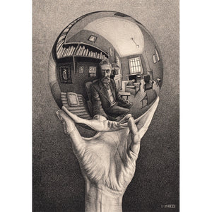 M. C. Escher, "Hand With Reflecting Sphere" - 1000 stukjes