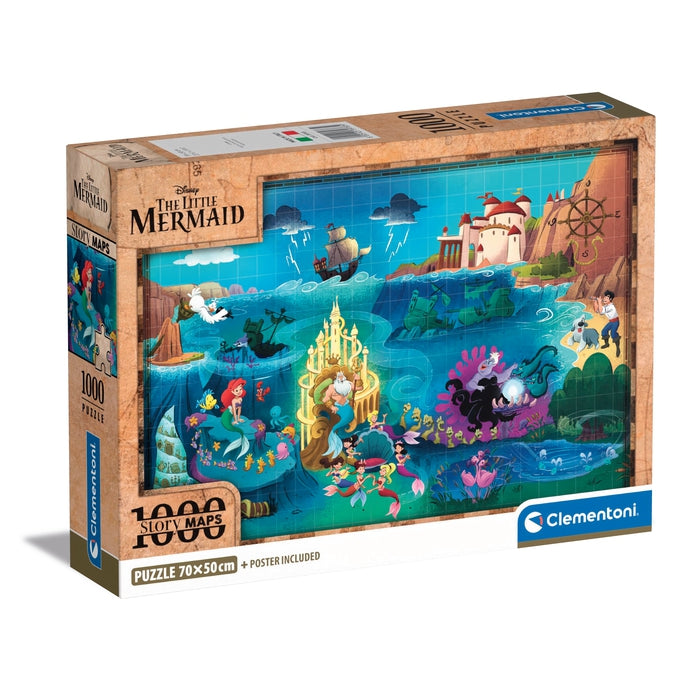 Disney Maps Little Mermaid - 1000 stukjes