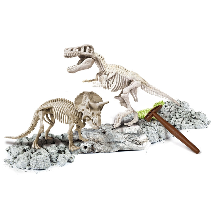 Archeofun - T-Rex + Triceratops Fluo