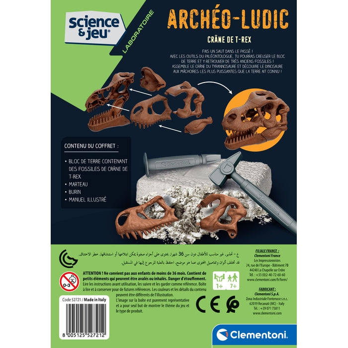 Clementoni Scavi Archeologici - Pteranodon Fossile Fosforescente - Gioco Scientifico